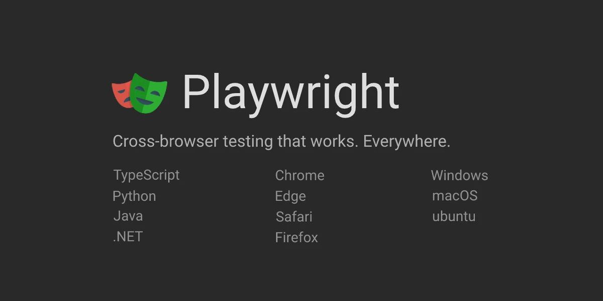 GitHub social card for microsoft/playwright-python — the Python binding for the Playwright browser-automation library used in this tutorial