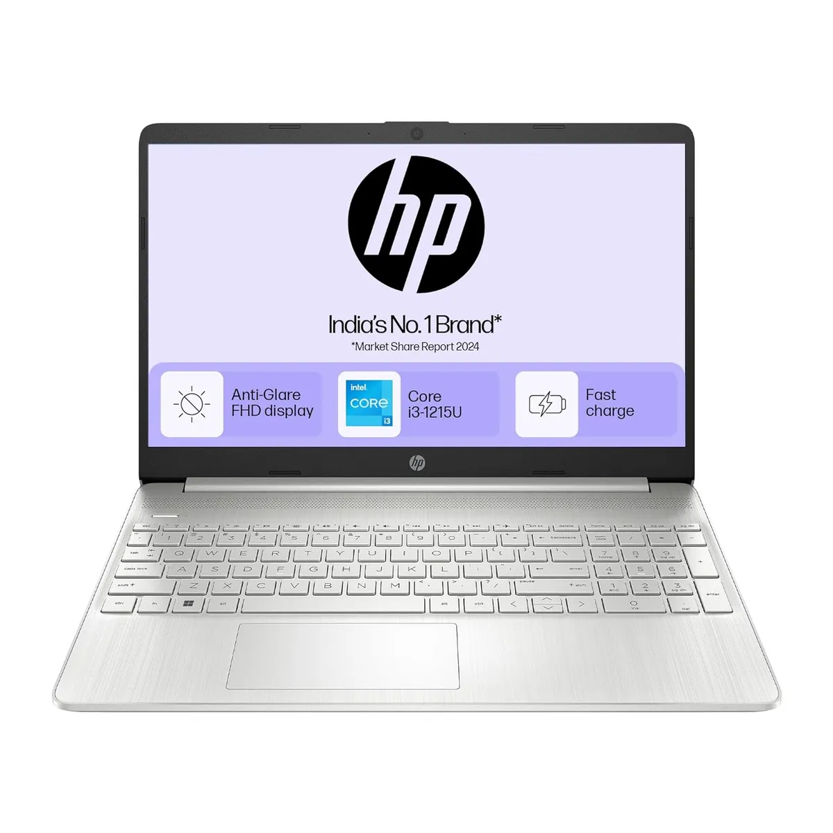 HP 15s-fq5007TU 15.6-inch laptop with 12th Gen Intel Core i3-1215U — the all-rounder pick under ₹40,000 for college students in May 2026