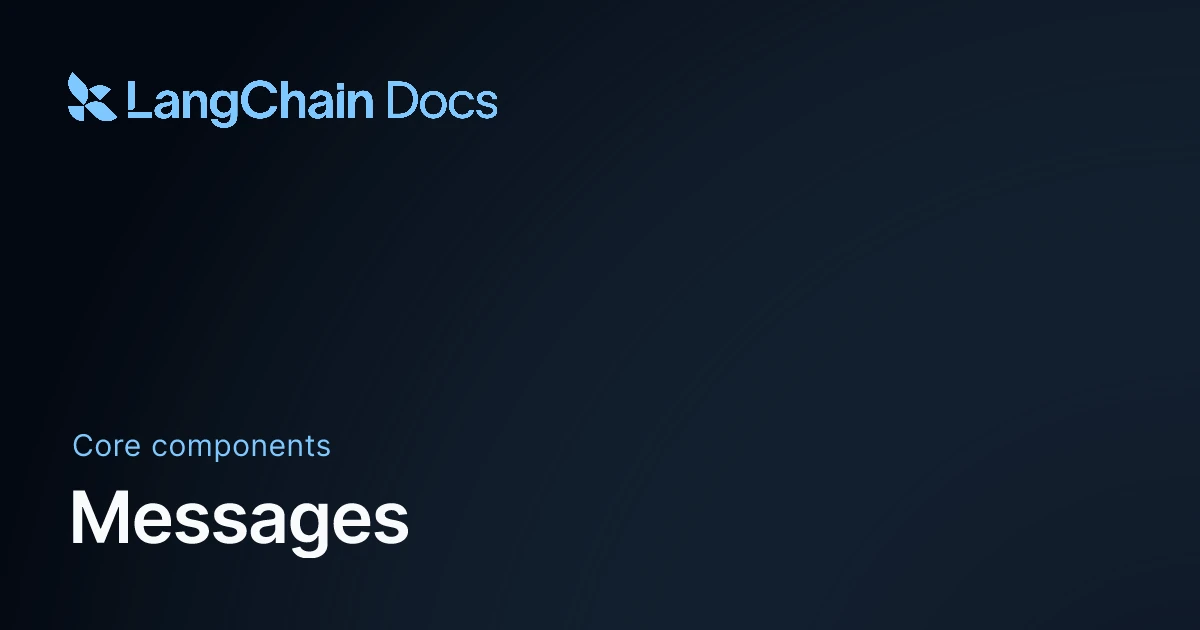 LangChain multimodal-inputs documentation page showing how HumanMessage content blocks carry image and text together for chat models like Claude