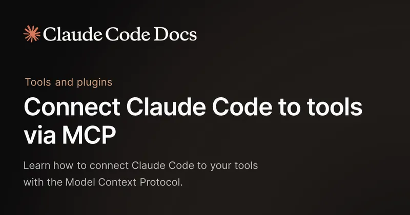 Anthropic Claude Code MCP documentation page detailing the same mcpServers configuration block shape used across Claude Desktop and Claude Code