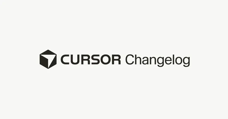 Cursor changelog index showing version entries including the 7 May 2026 3.3 release.