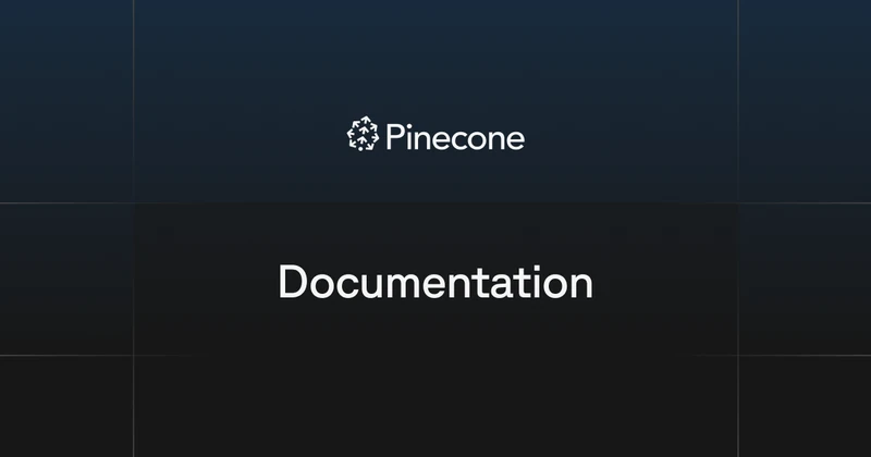 Pinecone upsert documentation showing the vector record schema with id, values, and metadata fields