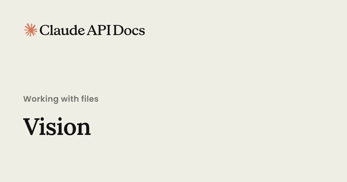 Anthropic vision guide at platform.claude.com — the reference page the receipt-parsing tutorial builds against